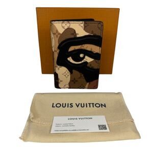 Louis Vuitton Portrait Pocket Organizer wallet Kid Super Monogram Eye camo LV